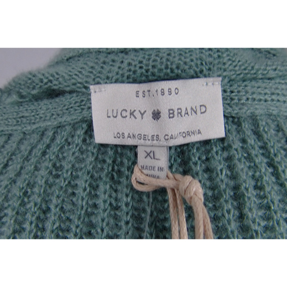 NWT Lucky Brand Wool Blend Seafoam Sweater - Picture 6 of 6